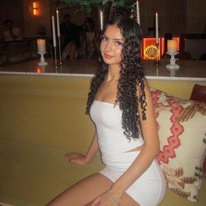 White Strapless White Fox Mini Dress